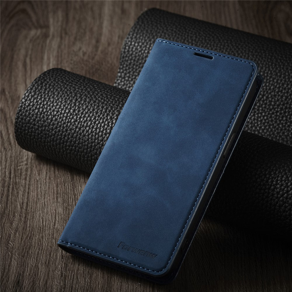 FORWENW Fantasy Series for iPhone 15 Pro Max Skin-touch PU Leather Magnetic Phone Case Phone Cover Wallet