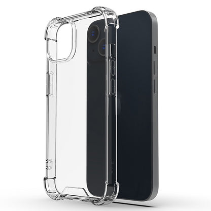 For iPhone 15 Clear Four Corner Drop Resistant TPU Frame + Acrylic Back Cover Phone Case