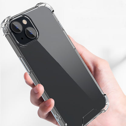 For iPhone 15 Clear Four Corner Drop Resistant TPU Frame + Acrylic Back Cover Phone Case