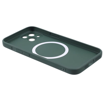 For iPhone 14 Plus Magnetic Case Compatible with MagSafe Liquid Silicone Phone Cover with Camera Lens Protector