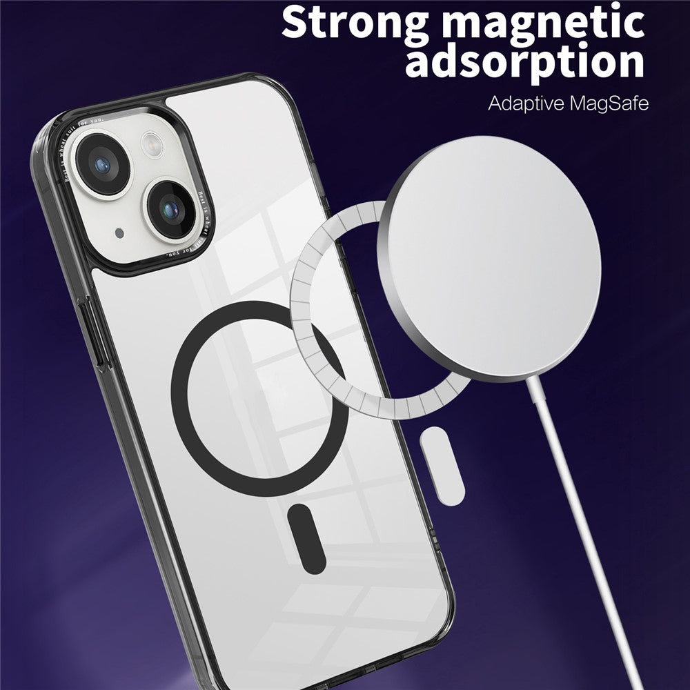 Phone Case Compatible with MagSafe for iPhone 15 , PC + TPU Transparent Phone Cover