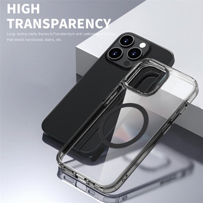 Phone Case Compatible with MagSafe for iPhone 15 , PC + TPU Transparent Phone Cover