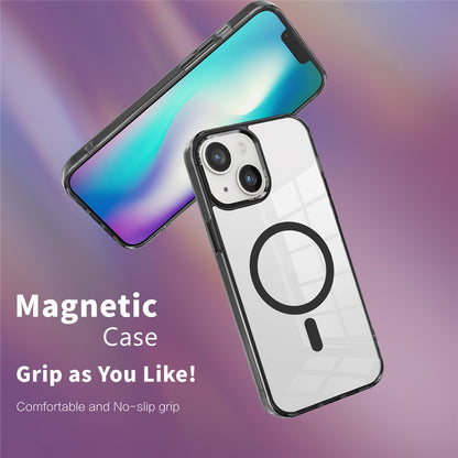 Phone Case Compatible with MagSafe for iPhone 15 , PC + TPU Transparent Phone Cover