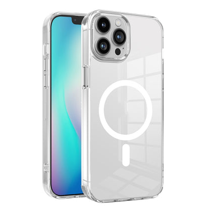 Phone Case Compatible with MagSafe for iPhone 15 , PC + TPU Transparent Phone Cover