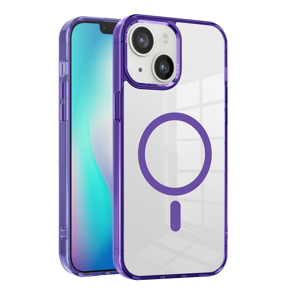 Phone Case Compatible with MagSafe for iPhone 15 , PC + TPU Transparent Phone Cover