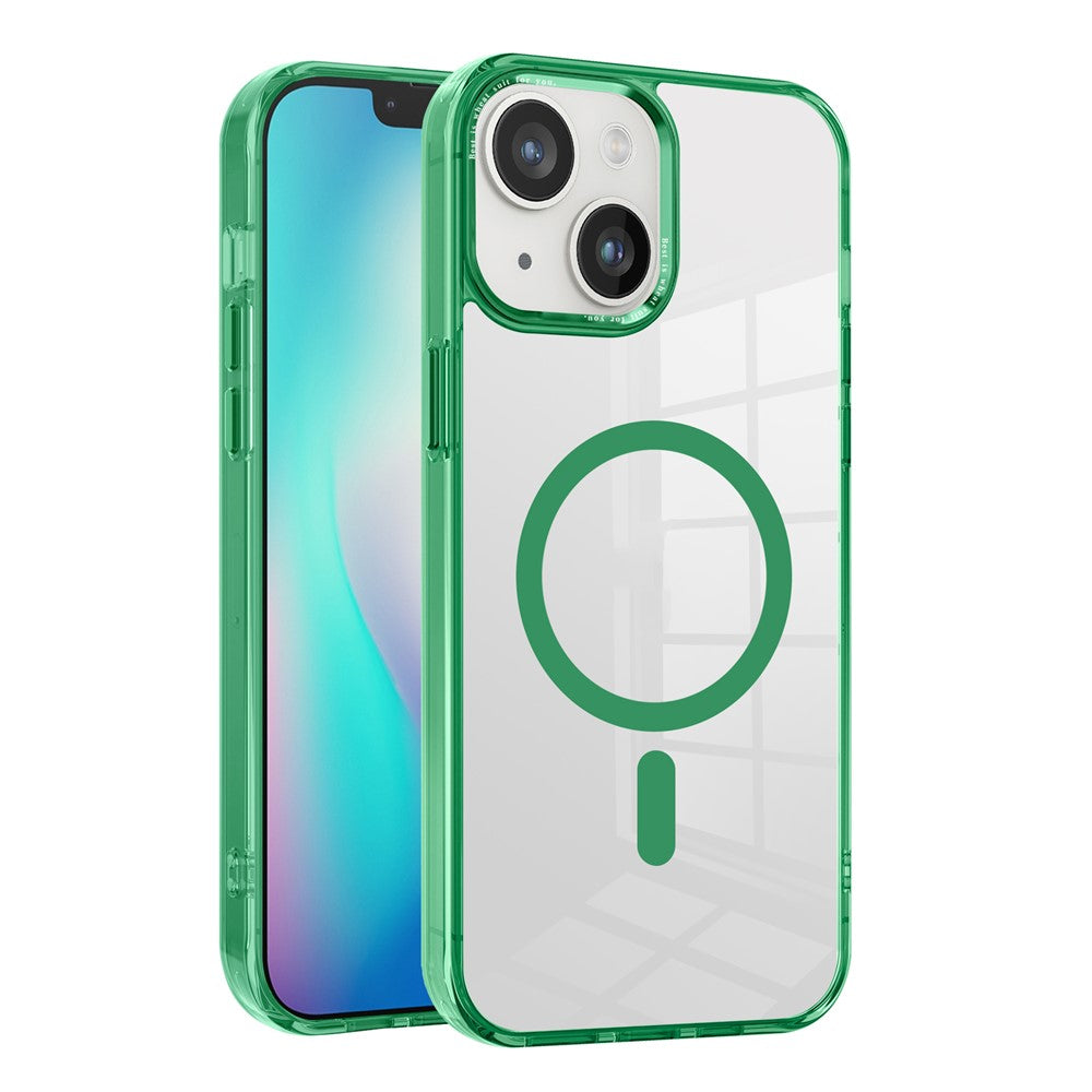 Phone Case Compatible with MagSafe for iPhone 15 , PC + TPU Transparent Phone Cover