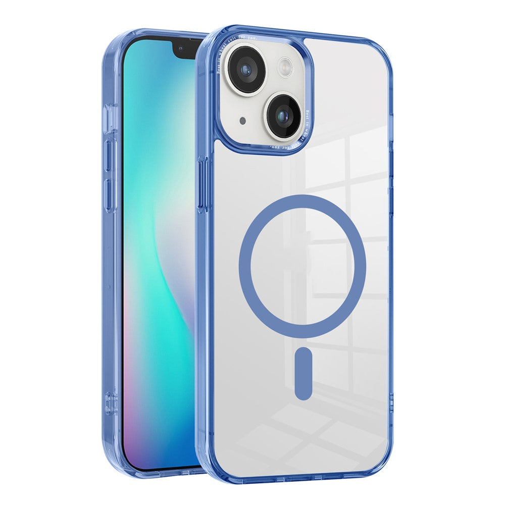 Phone Case Compatible with MagSafe for iPhone 15 , PC + TPU Transparent Phone Cover