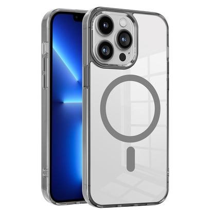 For iPhone 15 Pro Max Compatible with MagSafe Phone Case PC + TPU Transparent Cellphone Cover