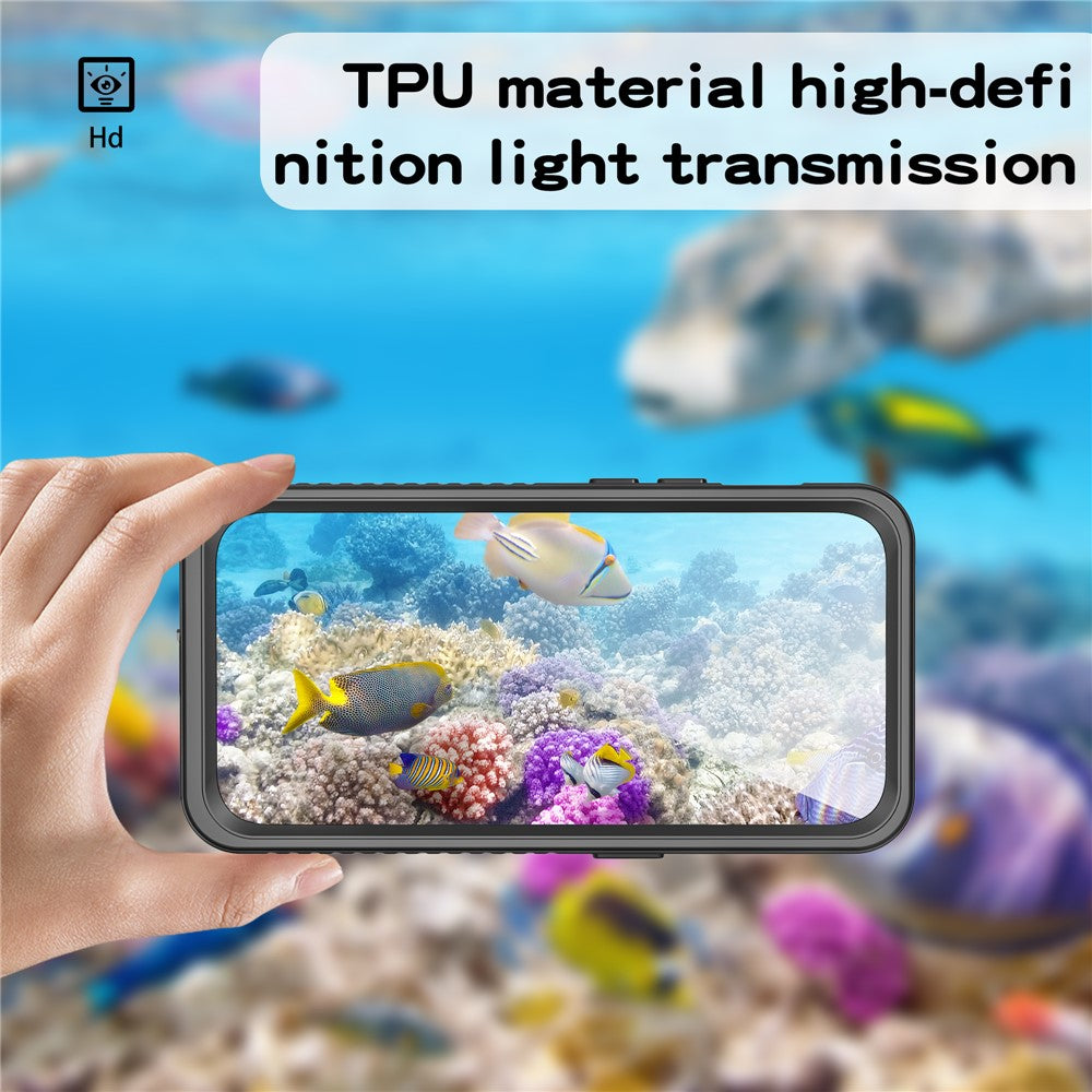 REDPEPPER FS Series for iPhone 15 Plus All-inclusive Phone Case IP68 Waterproof Dustproof Snowproof Clear Cover