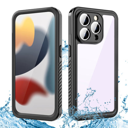REDPEPPER FS Series for iPhone 15 Pro Max IP68 Waterproof Cellphone Case Clear Back Panel Underwater Diving Cover