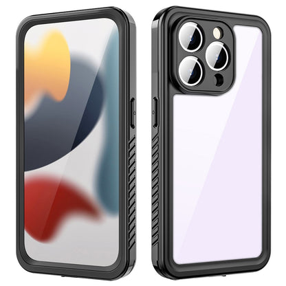 REDPEPPER FS Series for iPhone 15 Pro Max IP68 Waterproof Cellphone Case Clear Back Panel Underwater Diving Cover