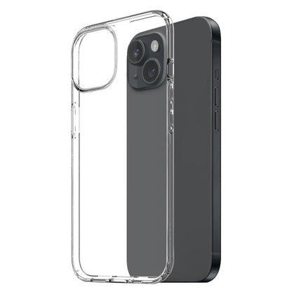NORTHJO 3 in 1 Clear Case for iPhone 15 Case with HD Tempered Glass Screen Protector / Camera Lens Film
