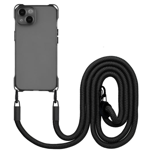 For iPhone 14 Plus Case Shockproof TPU Cell Phone Cover Shell with Hanging Rope
