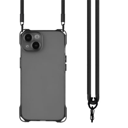 For iPhone 14 Plus Case Shockproof TPU Cell Phone Cover Shell with Hanging Rope