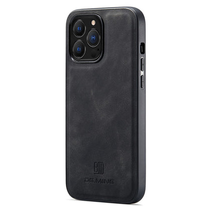 DG.MING For iPhone 15 Pro Max Case Cell Phone PC+TPU+PU Leather Coated Cover