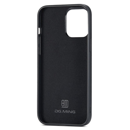 DG.MING For iPhone 15 Pro Max Case Cell Phone PC+TPU+PU Leather Coated Cover