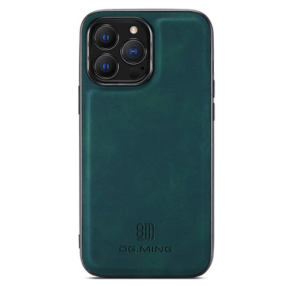 DG.MING For iPhone 15 Pro Max Case Cell Phone PC+TPU+PU Leather Coated Cover