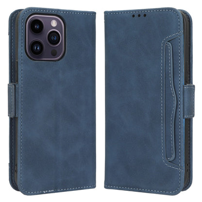 For iPhone 15 Pro Cover Multiple Card Slots Leather Wallet Stand Phone Case