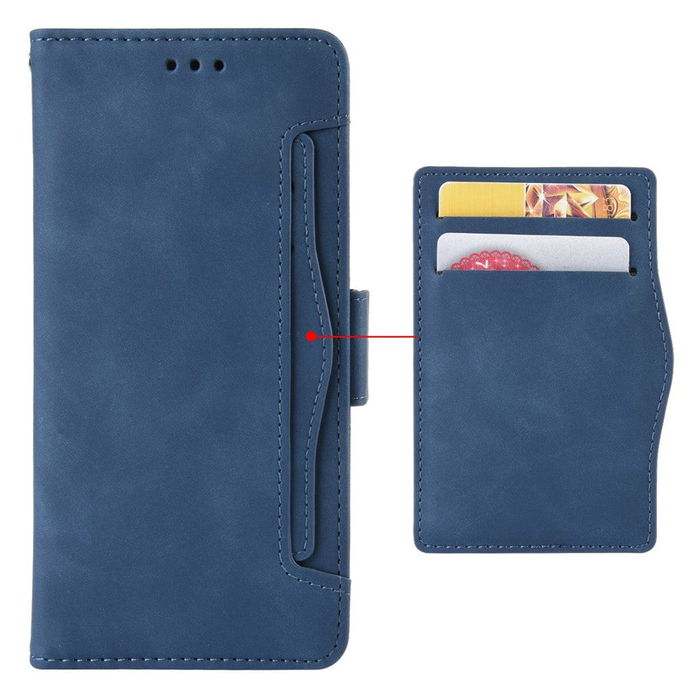 For iPhone 15 Pro Cover Multiple Card Slots Leather Wallet Stand Phone Case
