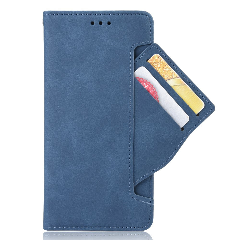 For iPhone 15 Pro Cover Multiple Card Slots Leather Wallet Stand Phone Case