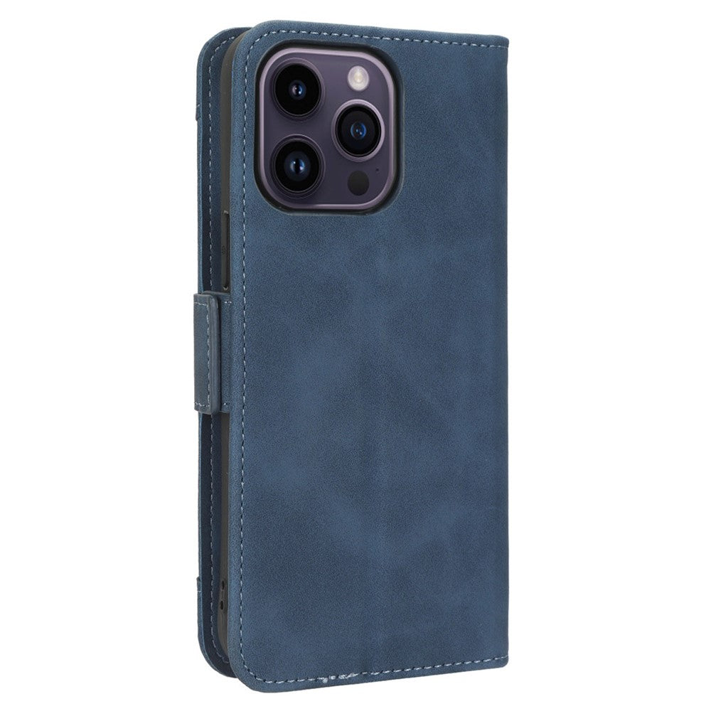 For iPhone 15 Pro Cover Multiple Card Slots Leather Wallet Stand Phone Case