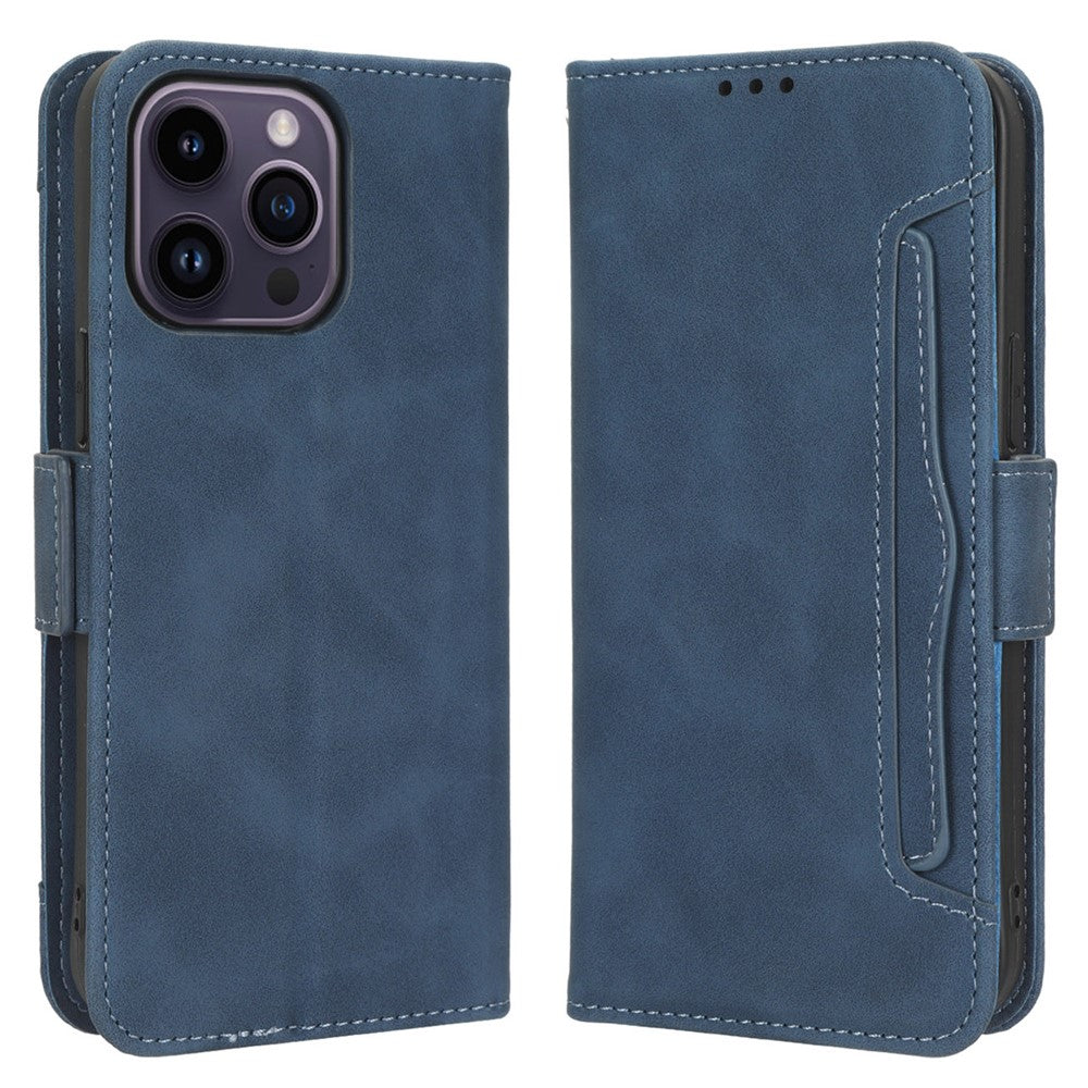 For iPhone 15 Pro Max Case PU Leather Wallet Shockproof Stand Phone Cover