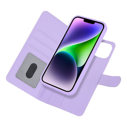 For iPhone 14 / 13 6.1 inch Case Anti-Drop Detachable PU Phone Cover Compatible with MagSafe