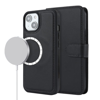 For iPhone 14 / 13 6.1 inch Case Anti-Drop Detachable PU Phone Cover Compatible with MagSafe