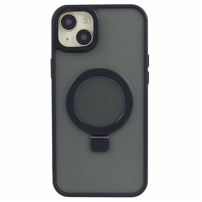 For iPhone 14 Plus Case Compatible with MagSafe Skin-Touch Kickstand TPU+PC Phone Shell