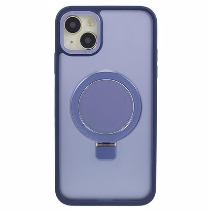 For iPhone 14 Plus Case Compatible with MagSafe Skin-Touch Kickstand TPU+PC Phone Shell