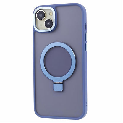 For iPhone 14 Plus Case Compatible with MagSafe Skin-Touch Kickstand TPU+PC Phone Shell