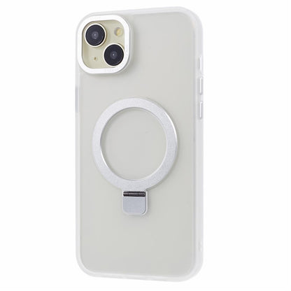 For iPhone 14 Plus Case Compatible with MagSafe Skin-Touch Kickstand TPU+PC Phone Shell