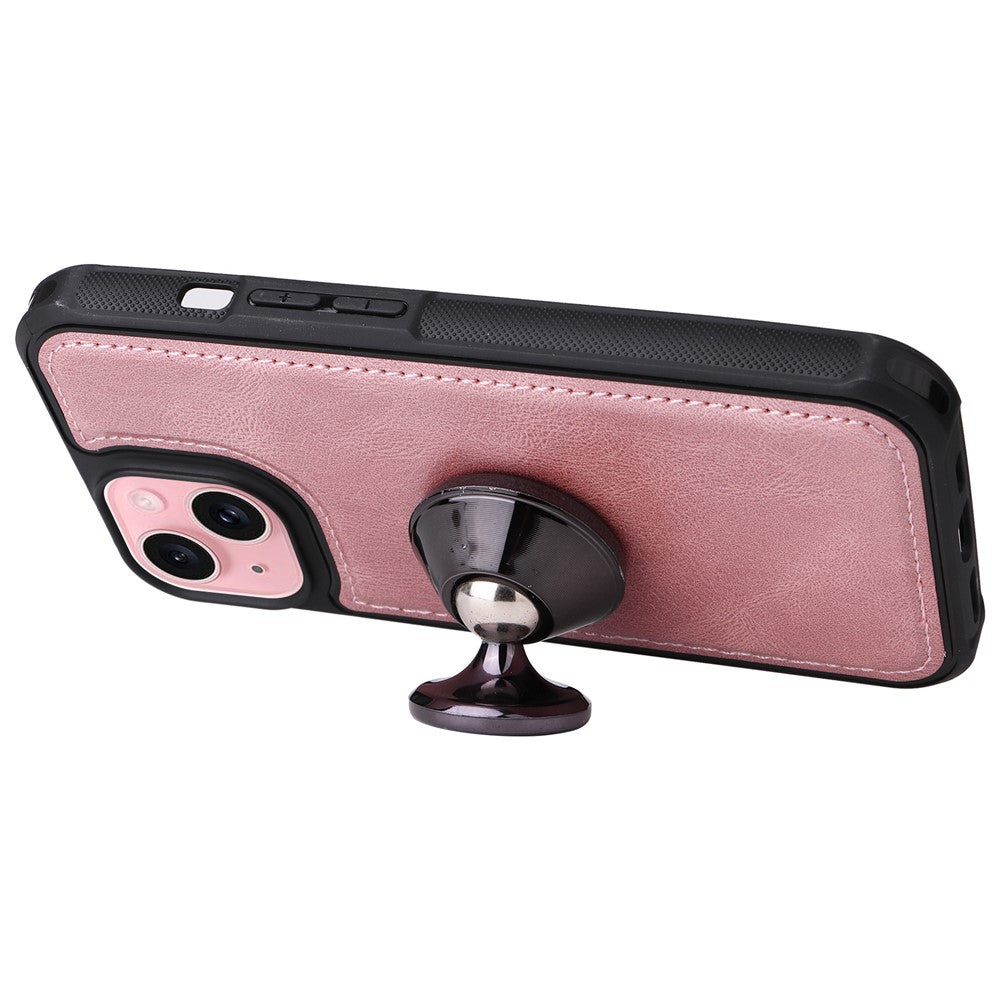 For iPhone 15 Magnetic Case Detachable PU Leather Zipper Wallet Cover