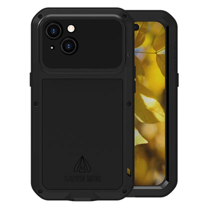 LOVE MEI For iPhone 15 Case with Tempered Glass Screen Protector Phone Cover