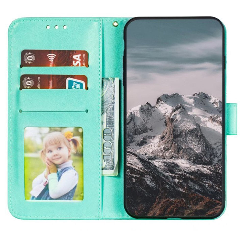 For iPhone 15 Pro Max PU Leather Case Stand Magnetic Closure Phone Cover
