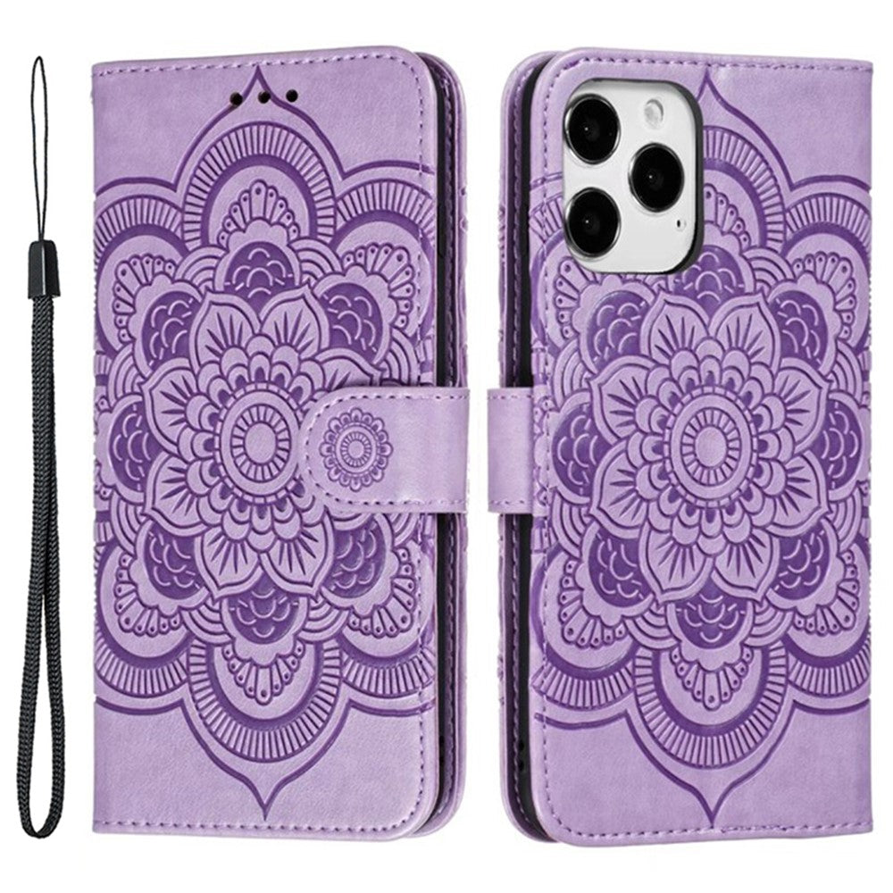 For iPhone 15 Pro Max PU Leather Case Stand Magnetic Closure Phone Cover