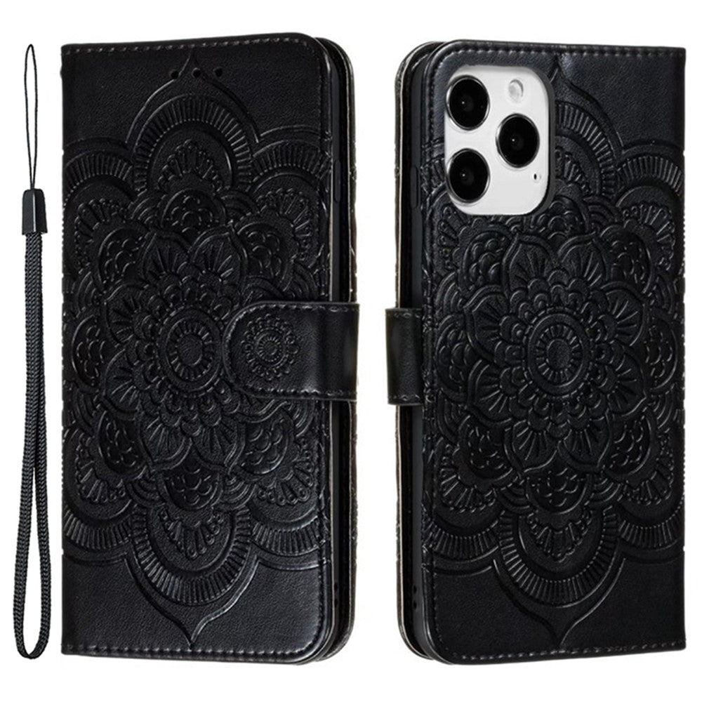 For iPhone 15 Pro Max PU Leather Case Stand Magnetic Closure Phone Cover