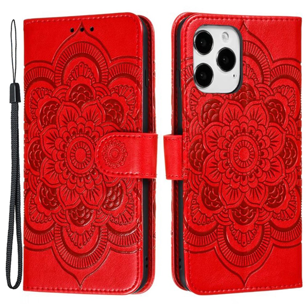For iPhone 15 Pro Max PU Leather Case Stand Magnetic Closure Phone Cover