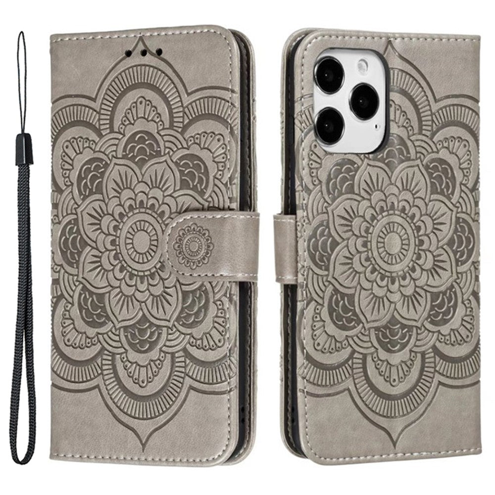 For iPhone 15 Pro Max PU Leather Case Stand Magnetic Closure Phone Cover