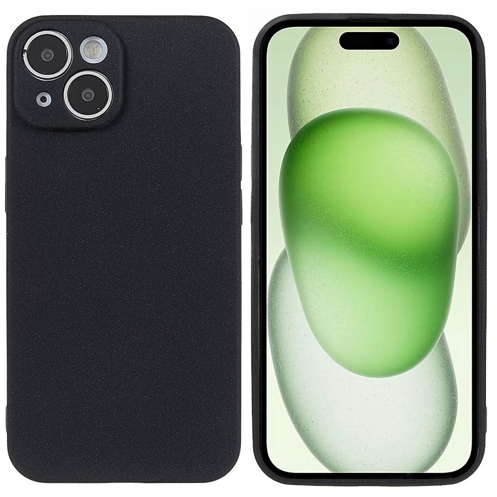 For iPhone 15 Plus Case TPU Anti-scratch Double-Sided Matte Phone Protector
