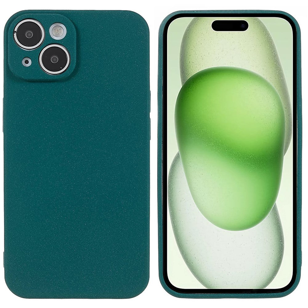 For iPhone 15 Plus Case TPU Anti-scratch Double-Sided Matte Phone Protector