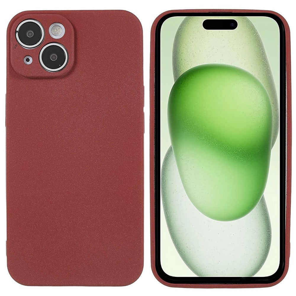 For iPhone 15 Plus Case TPU Anti-scratch Double-Sided Matte Phone Protector