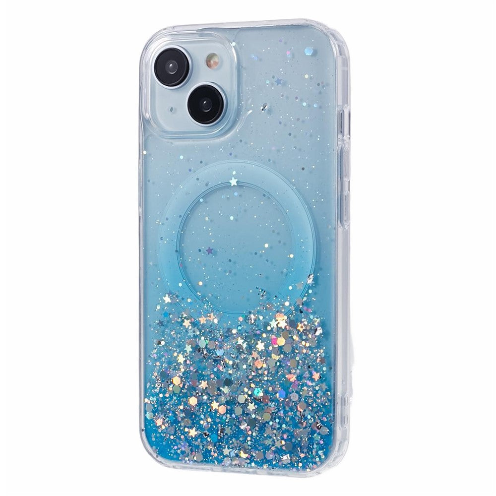 JTW Series for iPhone 15 Magnetic Case Gradient Glitter Sequins Epoxy Phone Cover