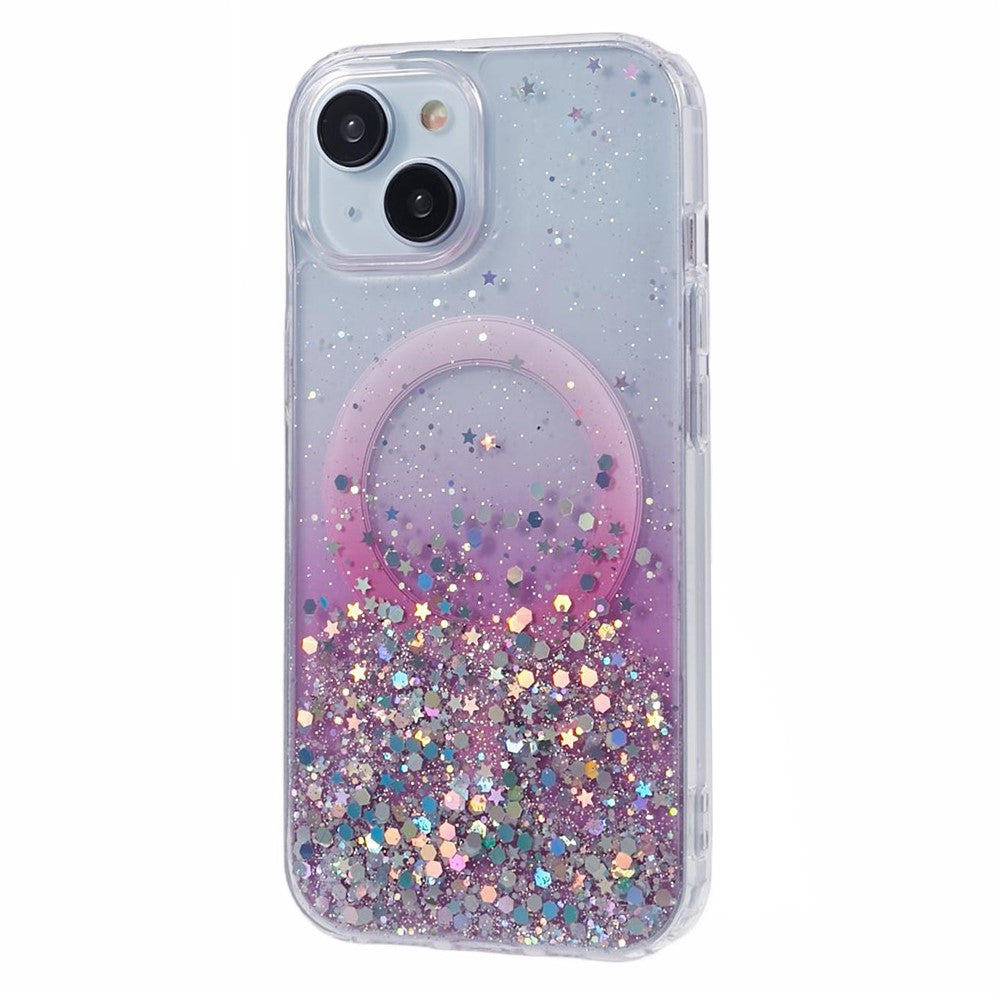 JTW Series for iPhone 14 Case Compatible with MagSafe Glitter Sequins Epoxy Phone Cover