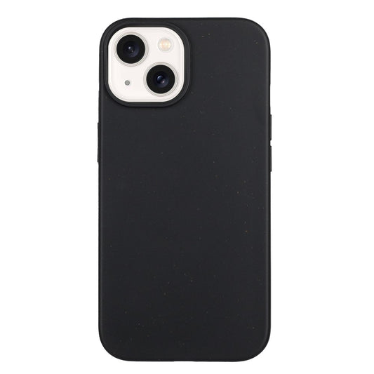 For iPhone 14 Case Eco-Friendly Wheat Straw+TPU Magnetic Phone Cover