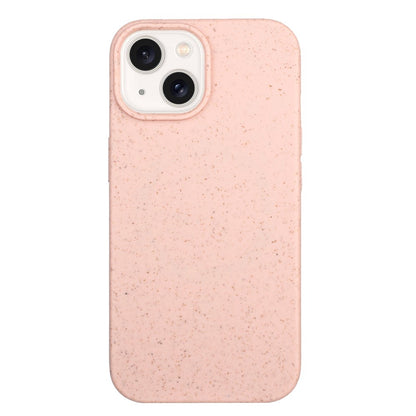 For iPhone 14 Case Eco-Friendly Wheat Straw+TPU Magnetic Phone Cover