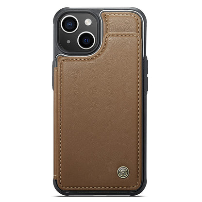 For iPhone 15 Plus Phone Case CASEME C22 Leather Back Cover with RFID Blocking Card Slots