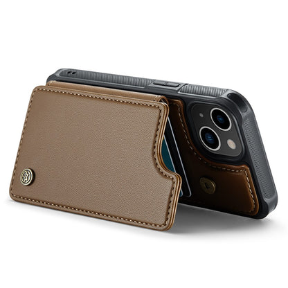 For iPhone 14 Phone Case CASEME C22 Leather Back Cover with RFID Blocking Card Slots