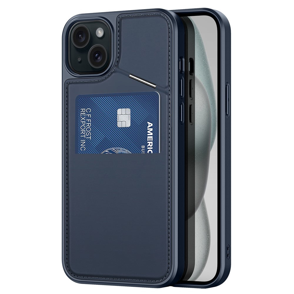 DUX DUCIS Rafi II Series for iPhone 15 Plus Kickstand Case Magnetic Phone Cover Card Holder