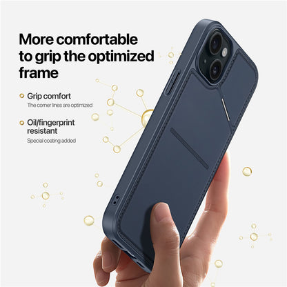 DUX DUCIS Rafi II Series for iPhone 15 Plus Kickstand Case Magnetic Phone Cover Card Holder